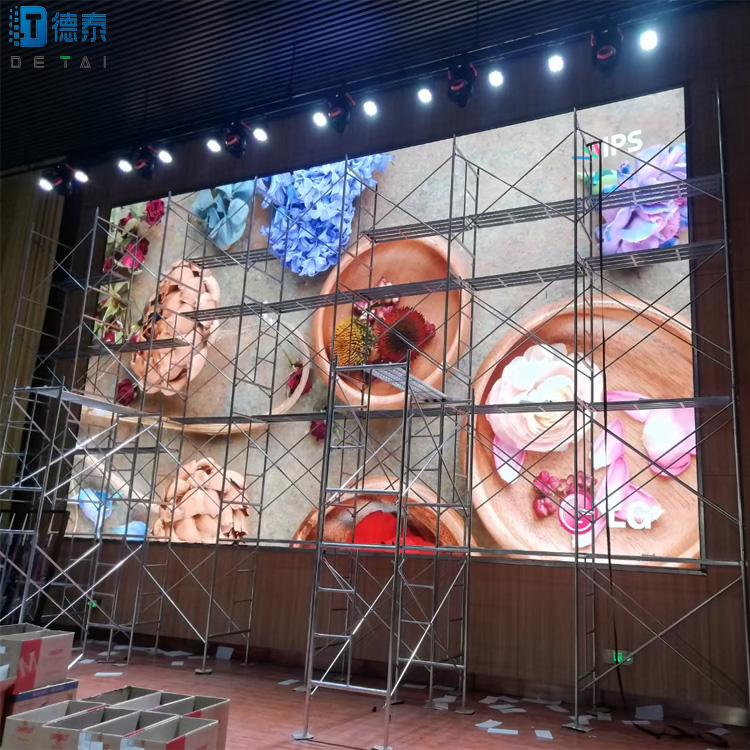 山西室內(nèi)DT2.5高刷LED全彩顯示屏120平方調(diào)試完成