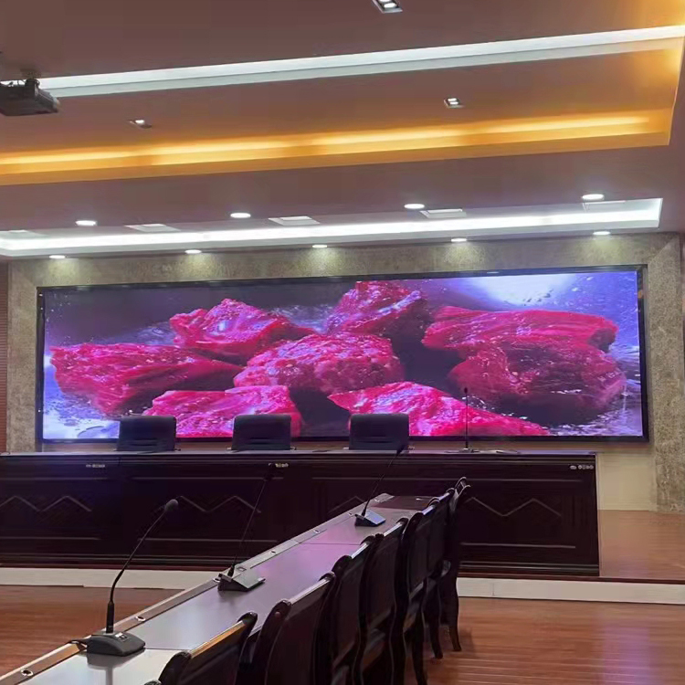 佛山會議室D1.5高清全彩顯示屏點(diǎn)亮